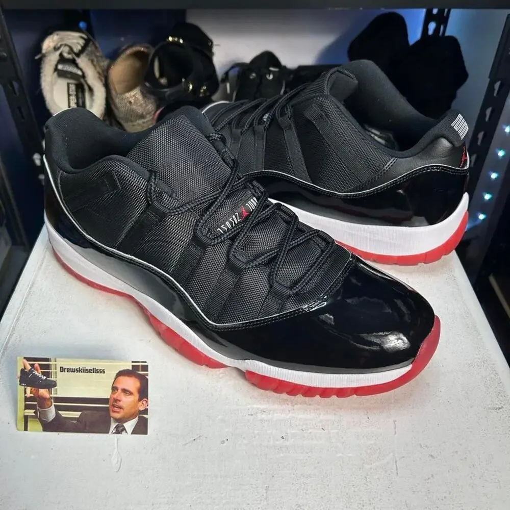 Jordan 11 low bred black